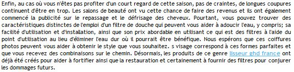 Mauvais lien