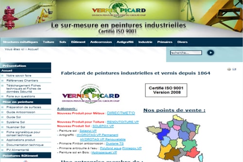 site web vernis picard