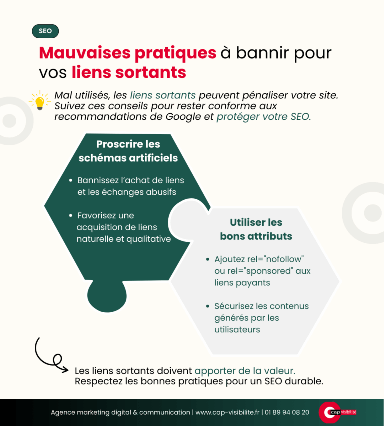 mauvaises pratiques à éviter avec les liens sortants
