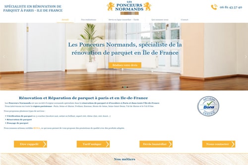 site web les ponceurs normands