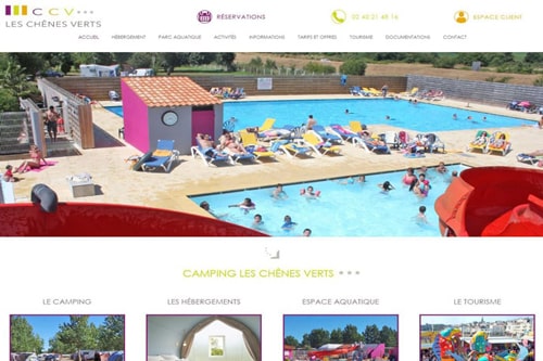 refonte site web camping bourgneuf en retz loire atlantique