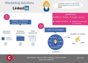 infographie publicite kinkedin marketing solution