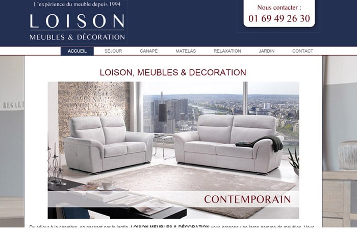 Site Internet Meubles Loison