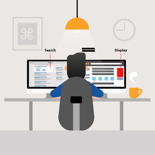 reseau de recherche avec display selectif