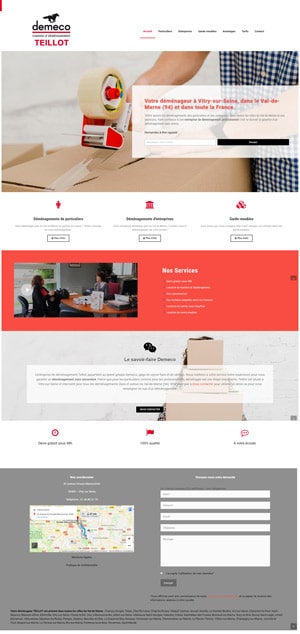 Exemple de creation de site vitrine en Essonne et a Paris - Agence digitale