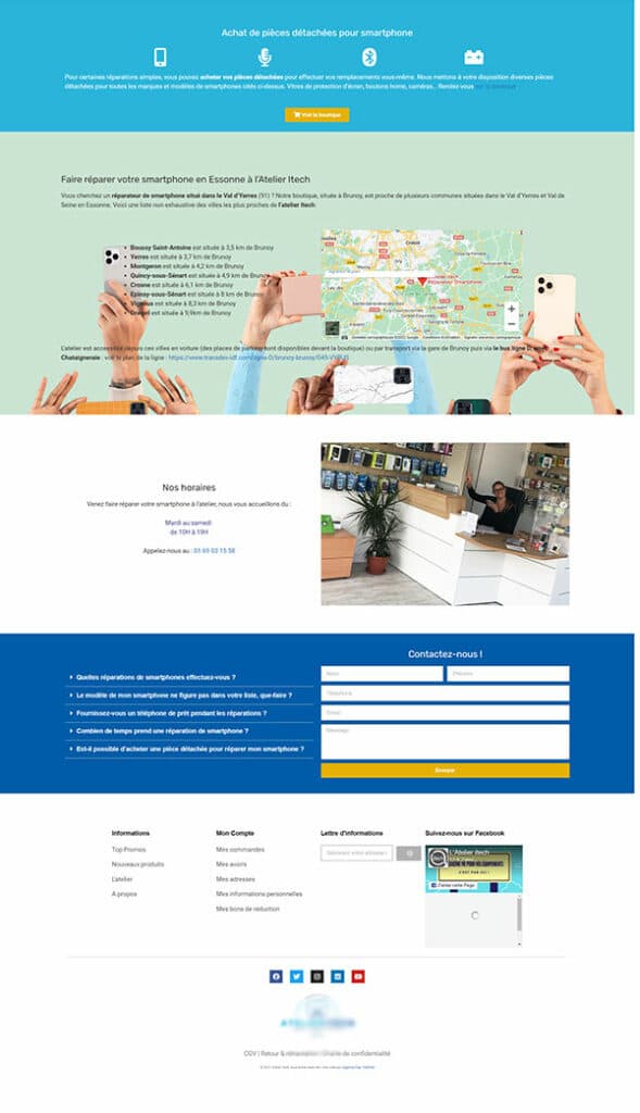 landing page modele